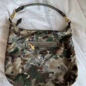 MZ Wallace Camouflage Hobo with Gold Hardware